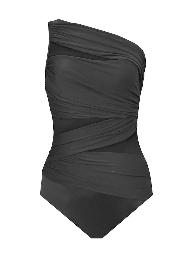 Black Tummy Control Network Jena Swimsuit