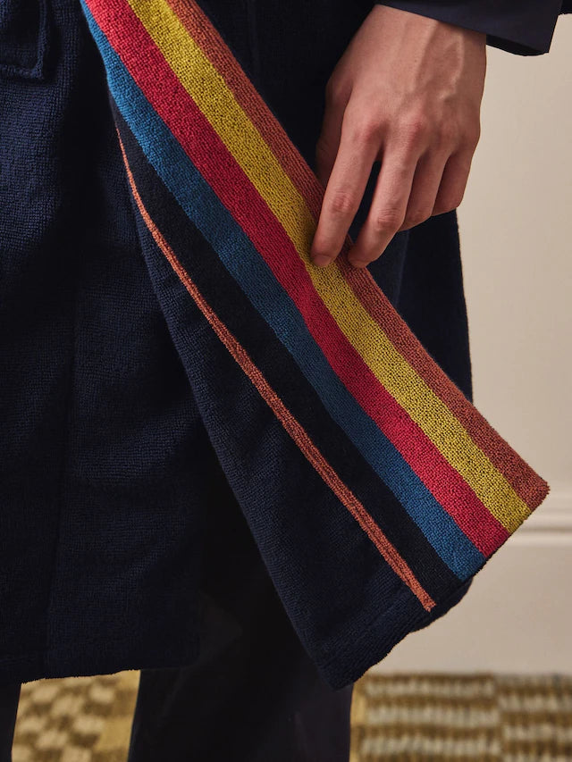 Red Artist Stripe Dressing Gown