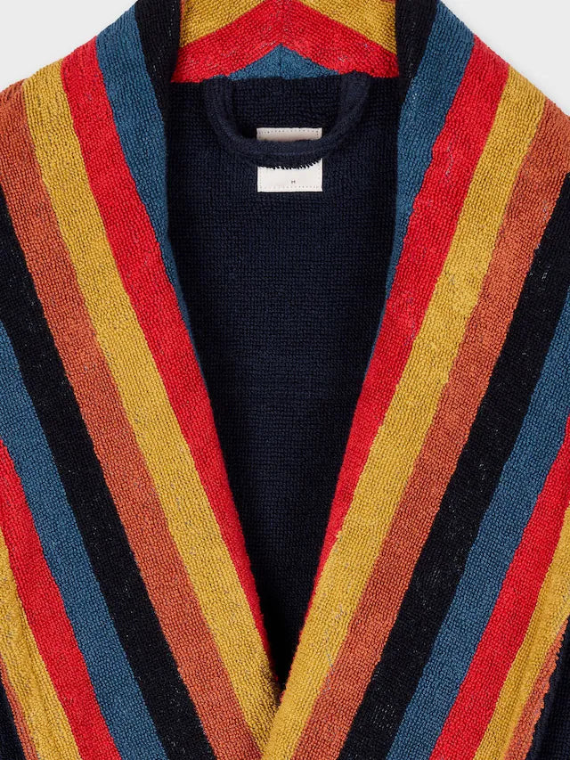 Red Artist Stripe Dressing Gown