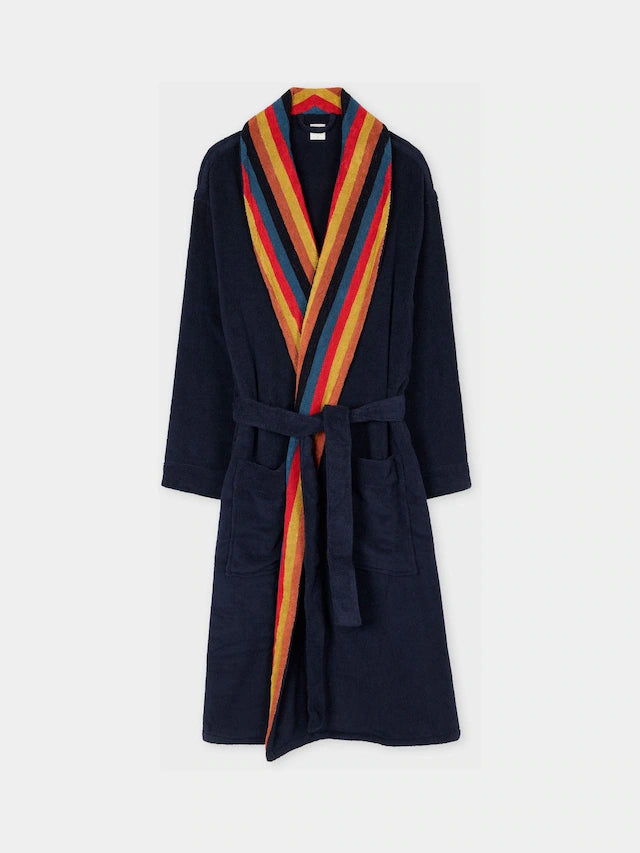 Red Artist Stripe Dressing Gown