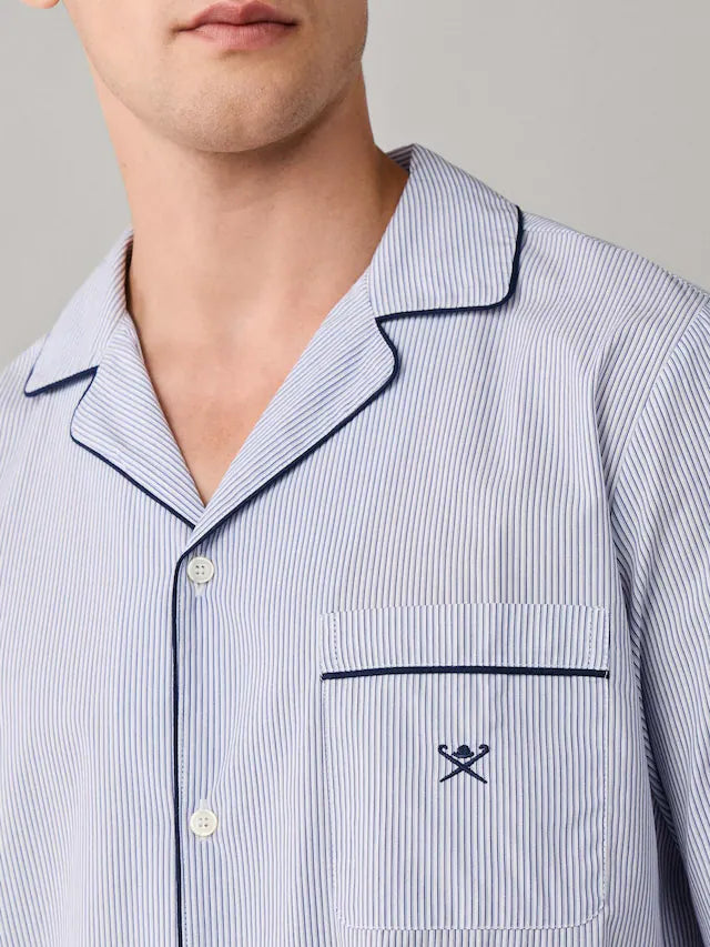 Hackett Blue Striped Pyjamas Set