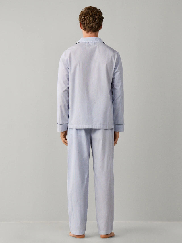 Hackett Blue Striped Pyjamas Set