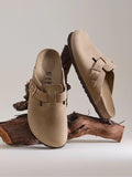 Tobacco Brown Boston Oiled Leather Sandals