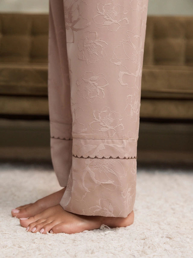 Jacquard Satin Cami Pyjamas Set
