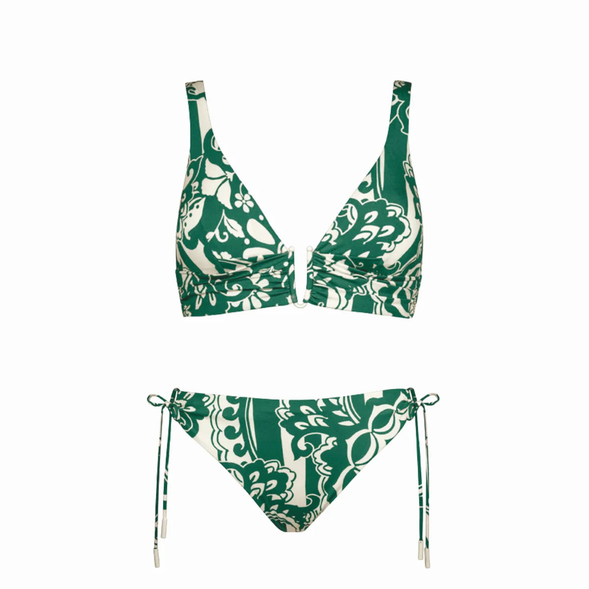 BIKINI SET IN CREAM TEAL