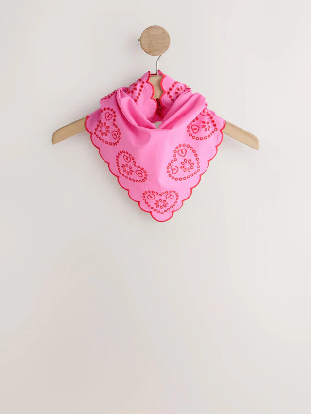 Pink Heart Headscarf