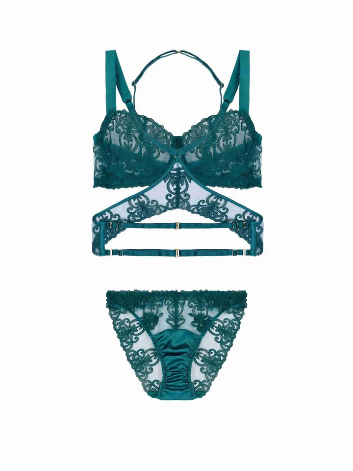 OLIVIA BALCONY BRA, BRIEF & HARNESS