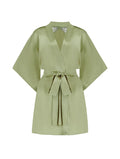 ARIANNA GREEN SILK ROBE